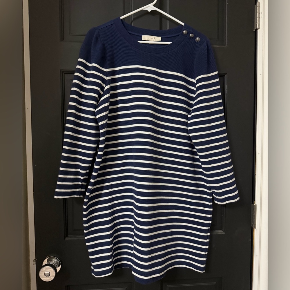 LOFT Navy Blue Knit dress